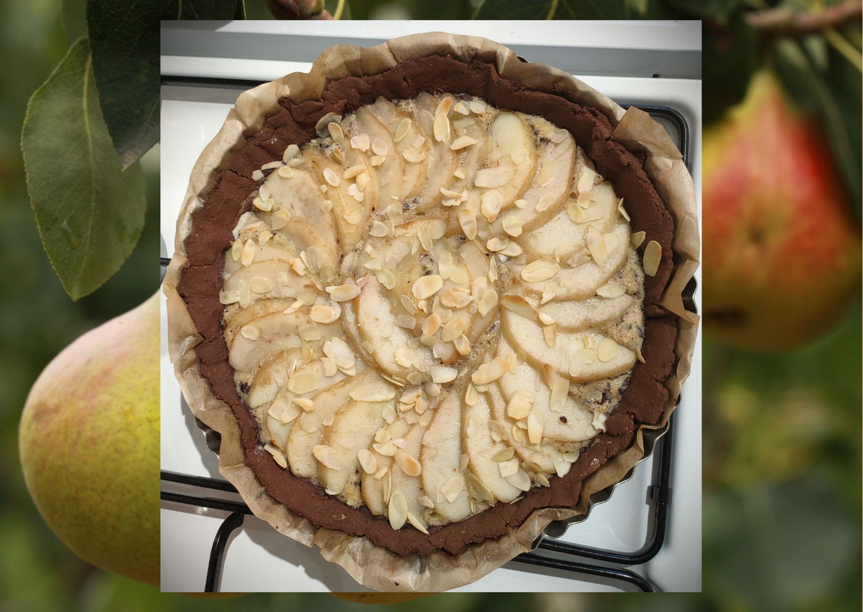 Tarte poire chocolat