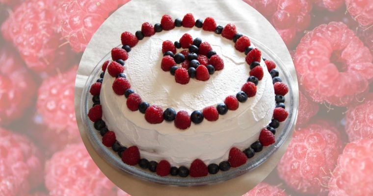 Naked cake à la framboise