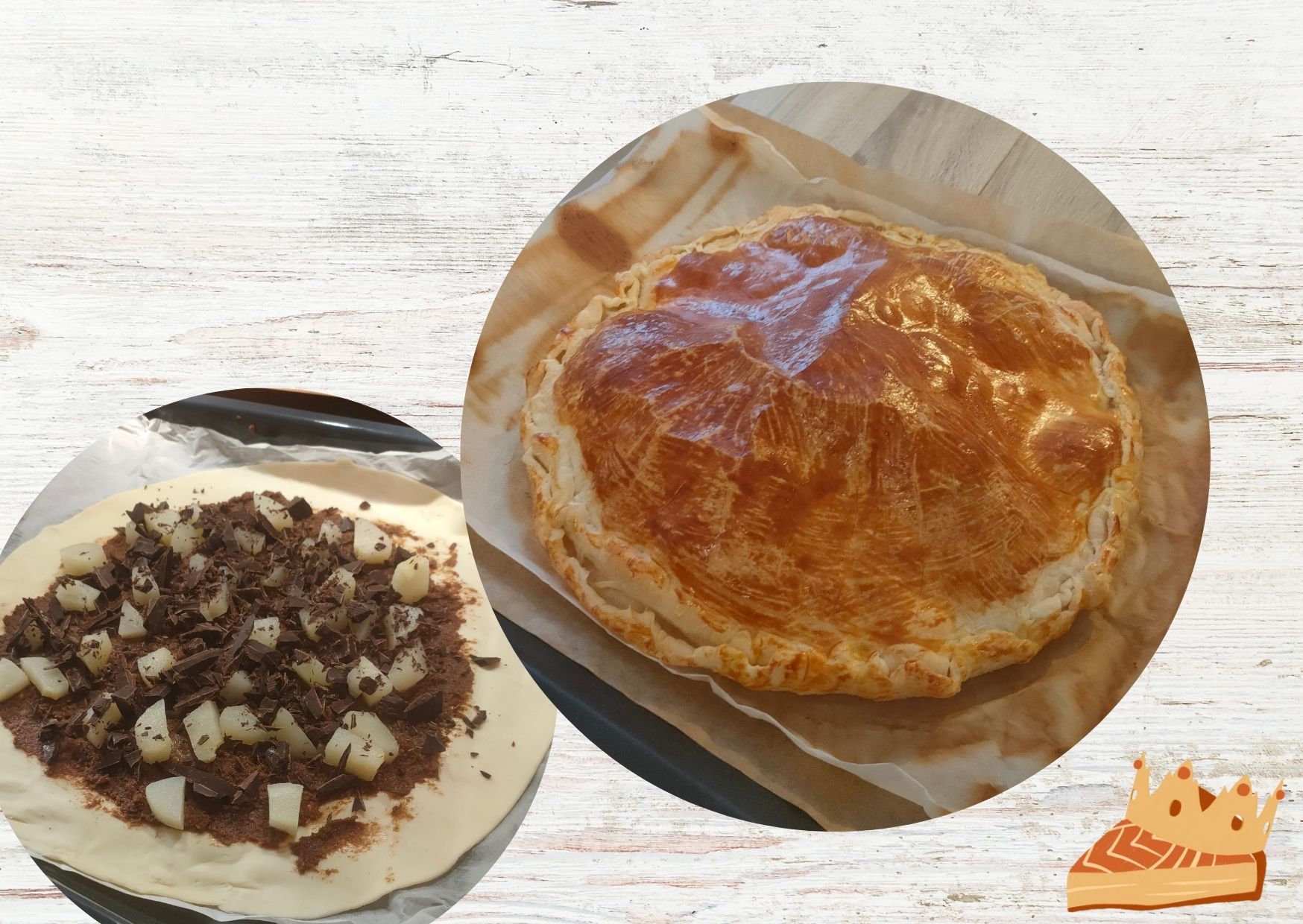 Galette de rois poire chocolat